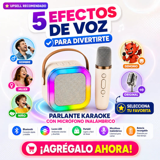 PARLANTE + MICRÓFONO IA