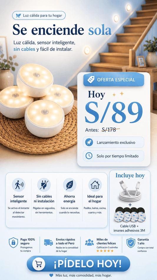 LUZ SENSOR INTELIGENTE